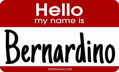 Hello my name is Bernardino png download