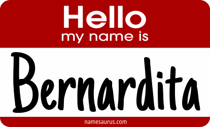 Hello my name is Bernardita png download