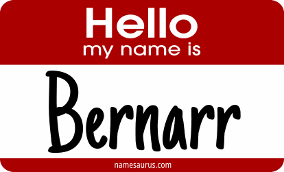 Hello my name is Bernarr png download