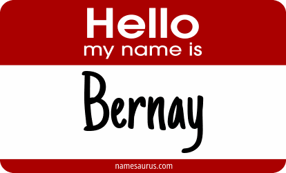 Hello my name is Bernay png download