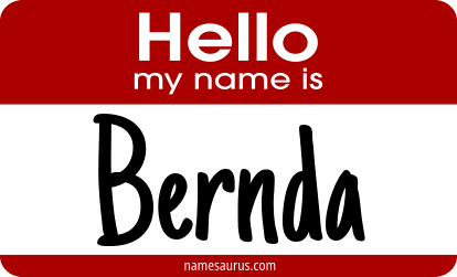Hello my name is Bernda png download