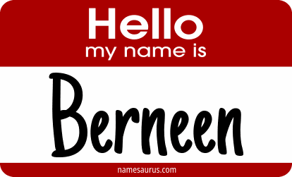 Hello my name is Berneen png download