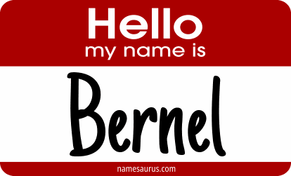 Hello my name is Bernel png download