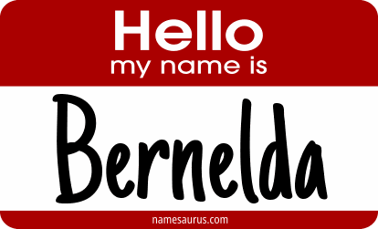 Hello my name is Bernelda png download