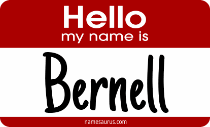 Hello my name is Bernell png download
