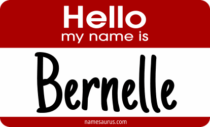 Hello my name is Bernelle png download