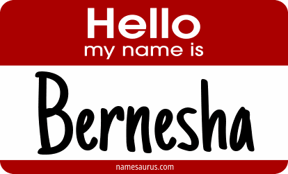 Hello my name is Bernesha png download