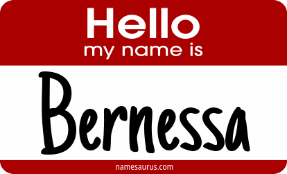 Hello my name is Bernessa png download