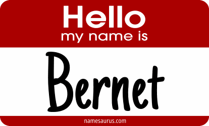 Hello my name is Bernet png download