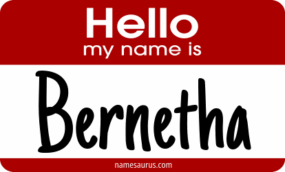 Hello my name is Bernetha png download