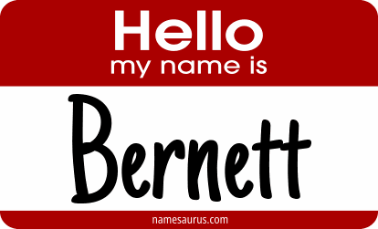 Hello my name is Bernett png download
