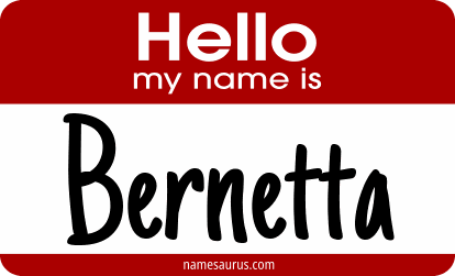 Hello my name is Bernetta png download