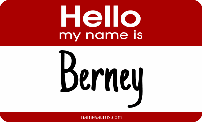 Hello my name is Berney png download