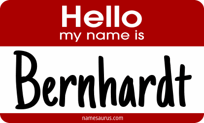 Hello my name is Bernhardt png download