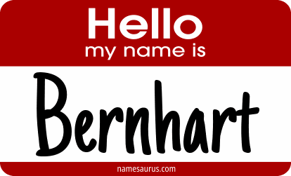 Hello my name is Bernhart png download