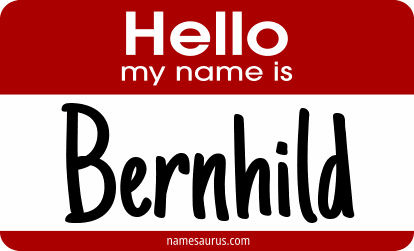 Hello my name is Bernhild png download