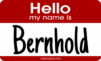 Hello my name is Bernhold png download