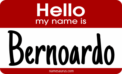 Hello my name is Bernoardo png download