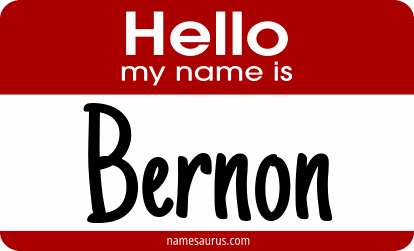 Hello my name is Bernon png download
