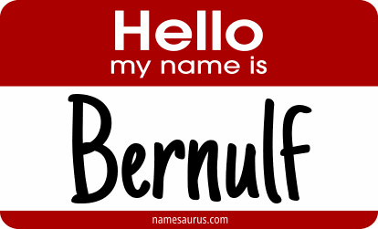 Hello my name is Bernulf png download