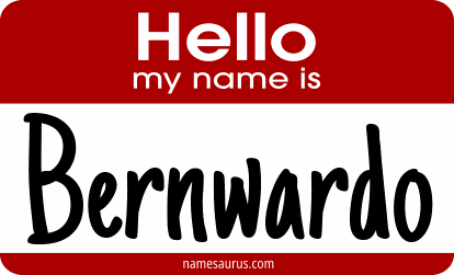 Hello my name is Bernwardo png download