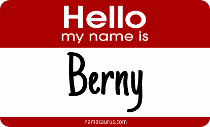 Hello my name is Berny png download