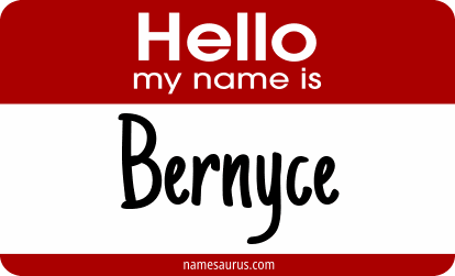 Hello my name is Bernyce png download