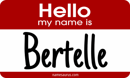 Hello my name is Bertelle png download