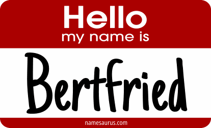 Hello my name is Bertfried png download