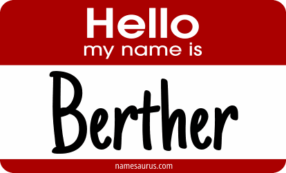 Hello my name is Berther png download
