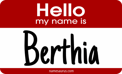 Hello my name is Berthia png download