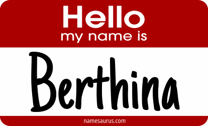 Hello my name is Berthina png download