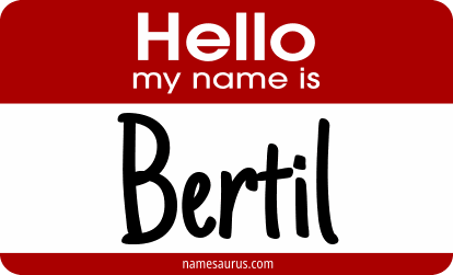 Hello my name is Bertil png download