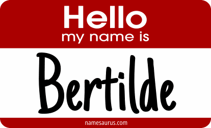Hello my name is Bertilde png download