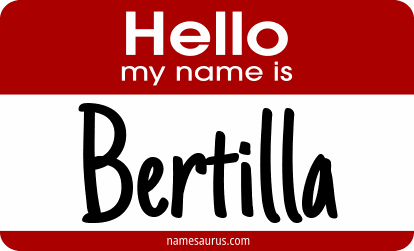 Hello my name is Bertilla png download