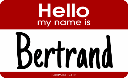 Hello my name is Bertrand png download