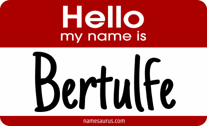Hello my name is Bertulfe png download