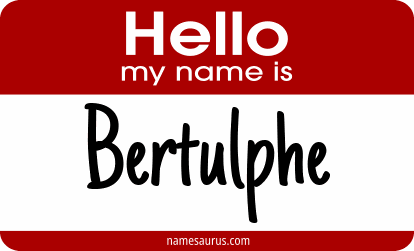 Hello my name is Bertulphe png download
