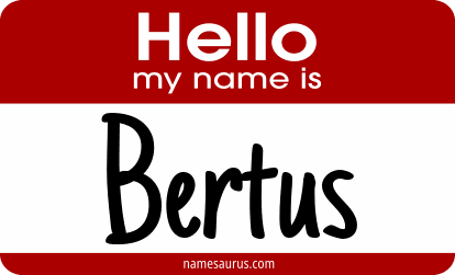 Hello my name is Bertus png download