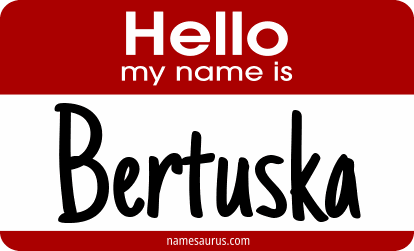 Hello my name is Bertuska png download