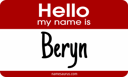 Hello my name is Beryn png download