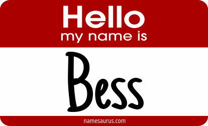Hello my name is Bess png download