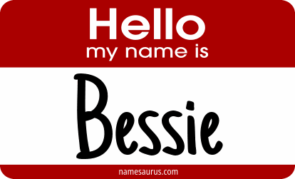 Hello my name is Bessie png download