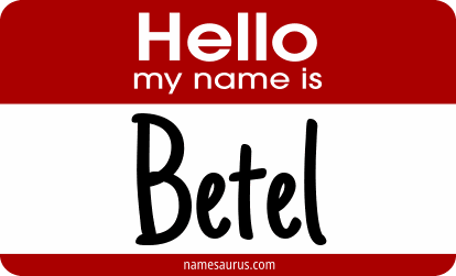Hello my name is Betel png download