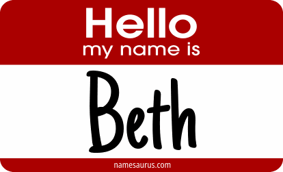Hello my name is Beth png download