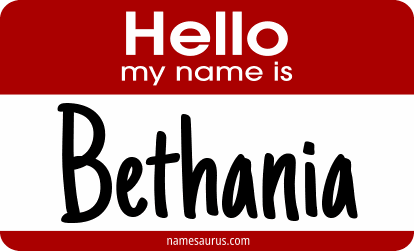 Hello my name is Bethania png download