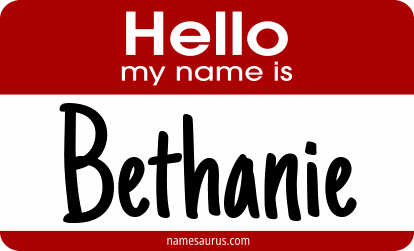 Hello my name is Bethanie png download