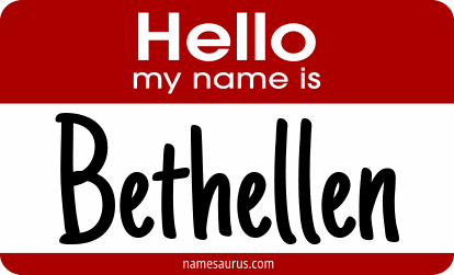 Hello my name is Bethellen png download