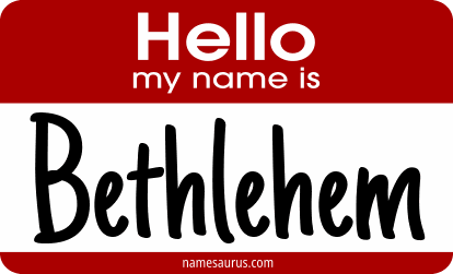 Hello my name is Bethlehem png download