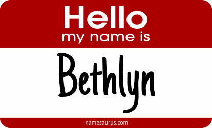 Hello my name is Bethlyn png download